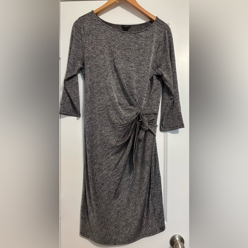 Ann Taylor 3/4 Sleeve Waist‎ tie Crawl Neck Dress Large